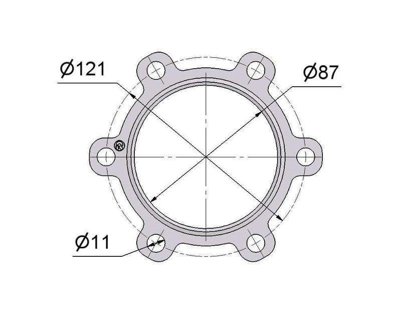 Комплект прокладок турбины DAF 12.5D, 706844-0007, 706844-0006, 706844-0005, 706844-0003