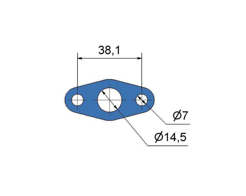 Комплект прокладок турбины Perkins 4.4D № 2505360, 711736-5001S, 727262-5001S, 727262-5006S, 727264-5001S, 727264-5003S