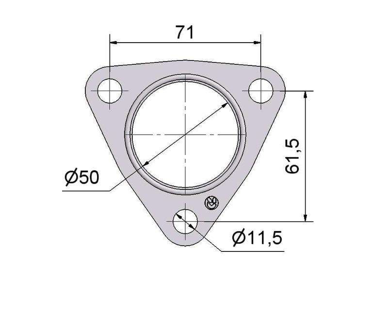 Комплект прокладок турбины Mitsubishi 2.5D № 2505369 Комплект прокладок турбины Mitsubishi 2.5D № 2505369