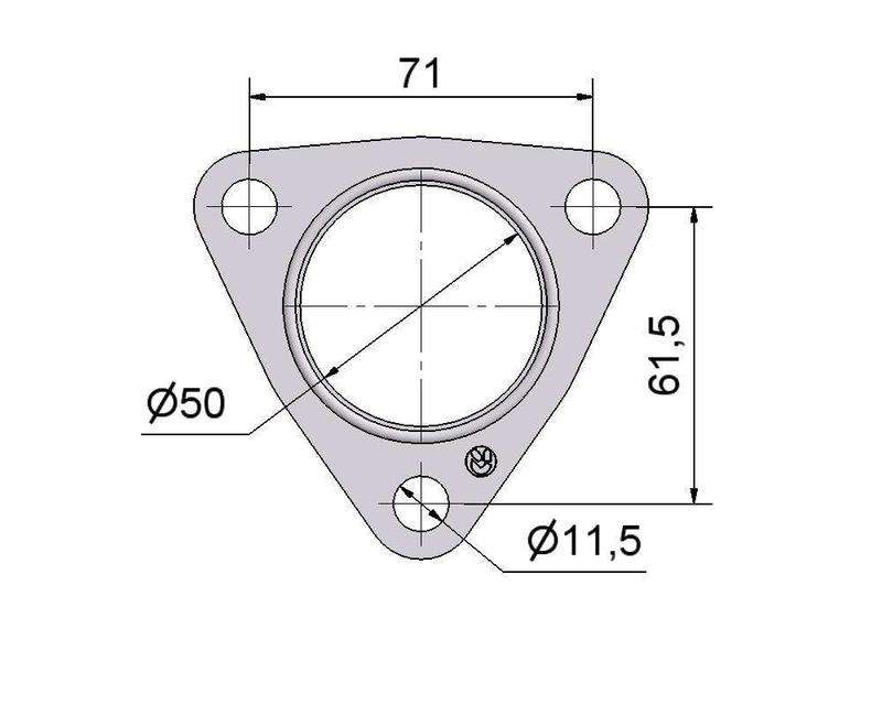 Комплект прокладок турбины Mitsubishi 2.5D № 2505369