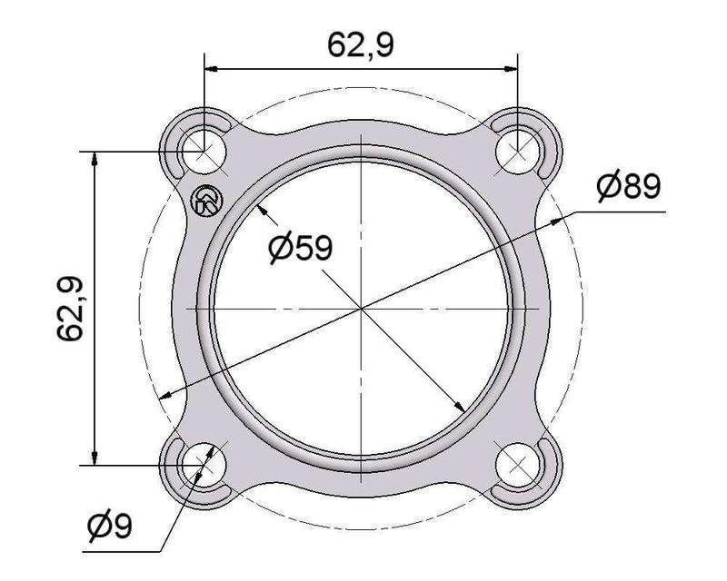 Комплект прокладок турбины Iveco 3.9D № 2505048