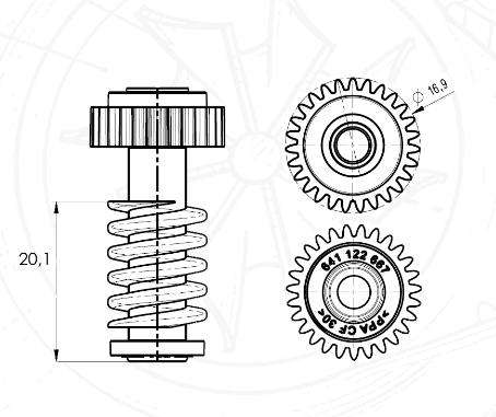Шестерня C Hella сервопривода 6NW009228, 6NW009550 6NW009660, 6NW009543, G-59, G-88, G-001, G-77, G-20, G-70 - ООО 'Центр турбин' Шестерня C Hella сервопривода 6NW009228, 6NW009550 6NW009660, 6NW009543, G-59, G-88, G-001, G-77, G-20, G-70 – фото