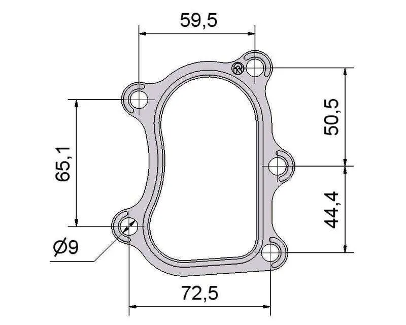 Комплект прокладок турбины Nissan 2.7D 144117F400, 14411-7F400 452162-1, 452162-2, 452162-3, 452162-4, 452162 № 2505200 Фото №3